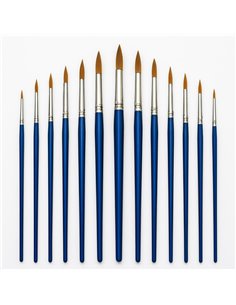 Πινέλα ζωγραφικής κοντή λαβή σετ 12 τεμαχίων