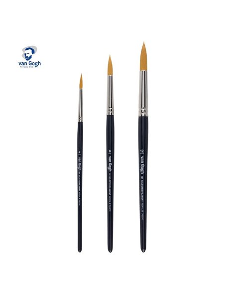 Talens van gogh σετ 3 πινέλα water colour Νο. 4-8-12