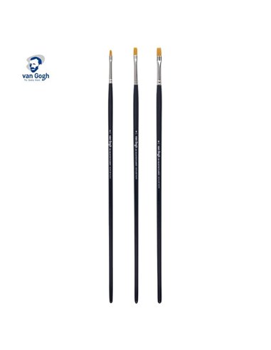 Talens van gogh σετ 3 πινέλα πλακέ Νο 2,4,6
