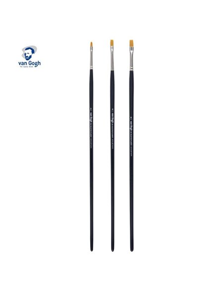 Talens van gogh σετ 3 πινέλα πλακέ Νο 2,4,6