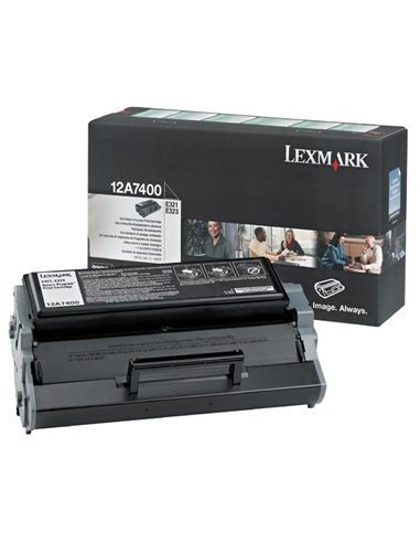 Toner Laser Lexmark 12A7400 Black 3K Pgs