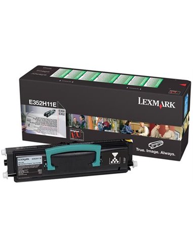 Toner Laser Lexmark 352H11E High Yield Black 9K Pgs