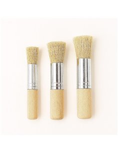 Πινέλα ζωγραφικής για stencil σετ 3 τεμαχίων