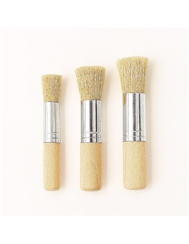 Πινέλα ζωγραφικής για stencil σετ 3 τεμαχίων