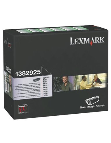 Toner Laser Lexmark 1382925 Black 17600 Pgs
