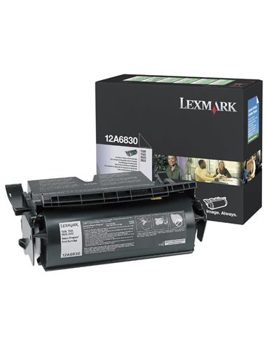 Toner Laser Lexmark 12A6830 Black 7500 Pgs