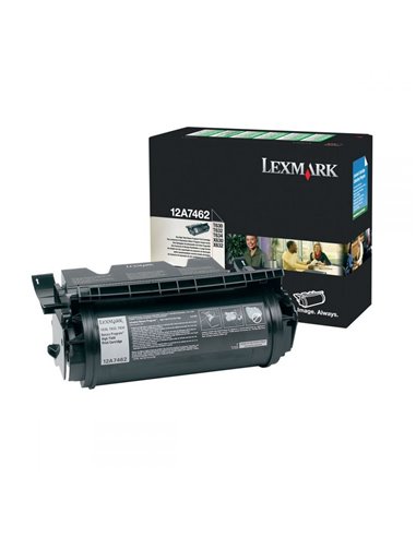Toner Laser Lexmark 12A7462 Black 21K Pgs