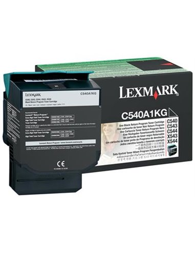 Toner Laser Lexmark C540A1K Black Low Yield 1K Pgs