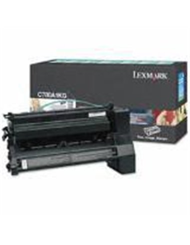 Toner Laser Lexmark C780A1KG Black 6K Pgs