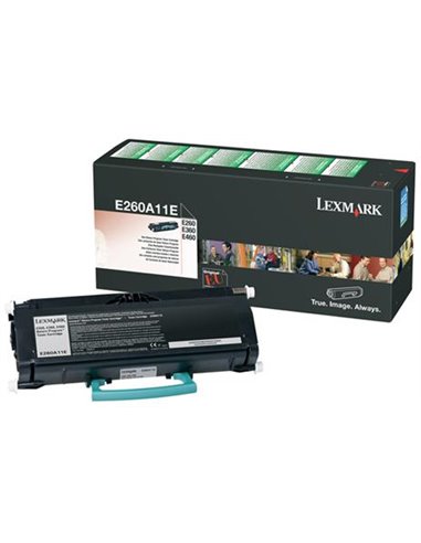 Toner Laser Lexmark 260A11E Black Low Yield 3.5K Pgs