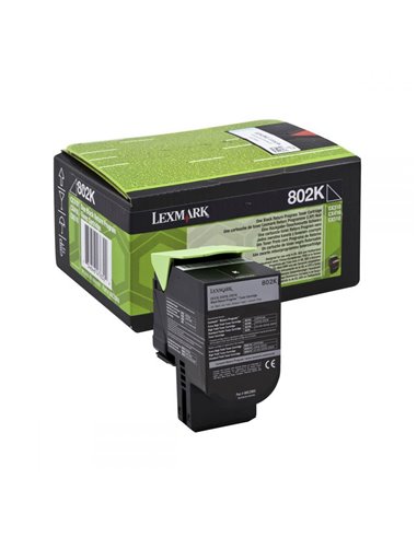 Toner Laser Lexmark 80C20K0 Low Black -1k Pgs