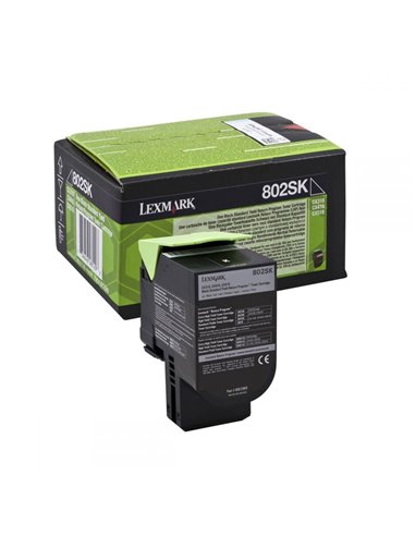 Toner Laser Lexmark 80C2SK0 Standar Black -2.5k Pgs