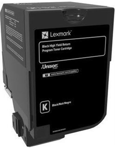 Toner Laser Lexmark 74C2HK0 High Yield Black -20k Pgs