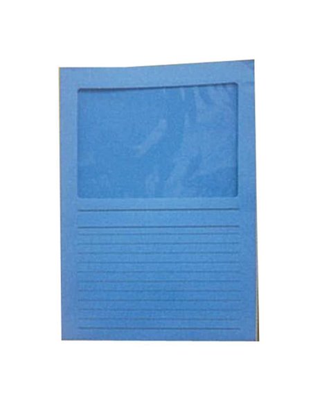 Ντοσιέ τύπου Γ μπλε με παράθυρο Υ31x22εκ.