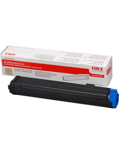 Toner Laser Oki 43502302 Black 3K Pgs