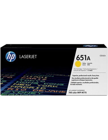 Toner Laser HP 651A LJ MFP775 Series Yellow