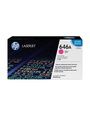 Toner Laser HP 646A LJ Color CM4540 Magenta