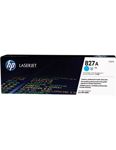 Toner Laser HP 827A MFP M880 Cyan 32K