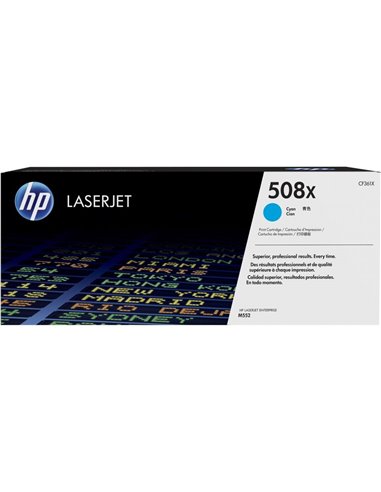 Toner Laser 508X HP LJ Color M552 Cyan 9.5K Pgs