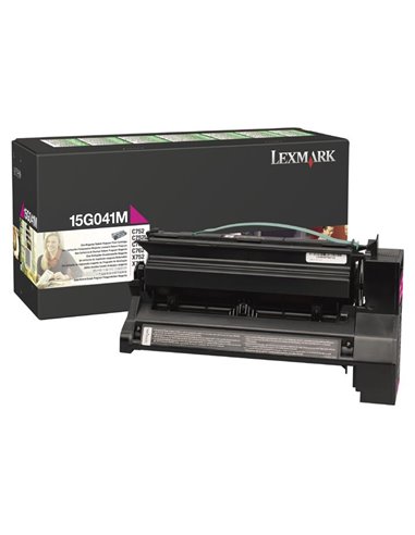 Toner Laser Lexmark 15G041M Magenta Low Yield 6K Pgs