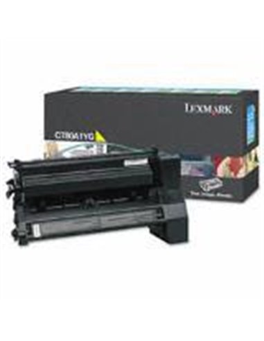 Toner Laser Lexmark C780A1Y Yellow 6K Pgs