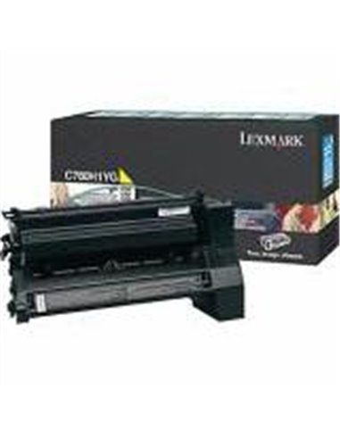 Toner Laser Lexmark C780H1YG Yellow 10K Pgs