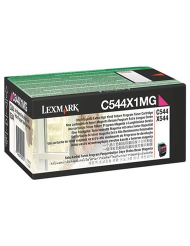 Toner Laser Lexmark C544X1M Magenta High Yield 4K Pgs