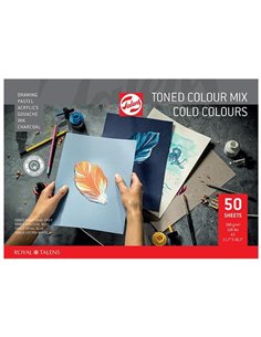 Talens μπλοκ mix ψυχρών χρωμάτων 50φυλ. Α3 50φ. 180 γρ.