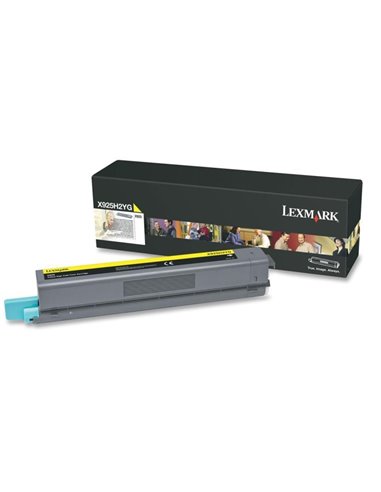 Toner Laser Lexmark X925H2YG Yellow High Yield 7.5K Pgs