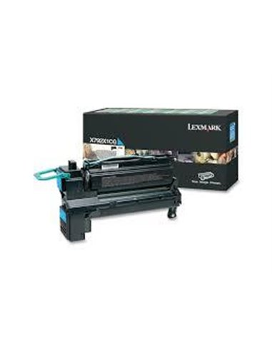 Toner Laser Lexmark X792X1CG Cyan Extra High Yield 20K Pgs