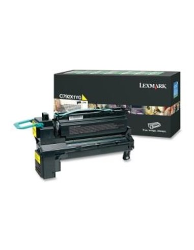 Toner Laser Lexmark C792X1YG Yellow Extra High Yield 20K Pgs