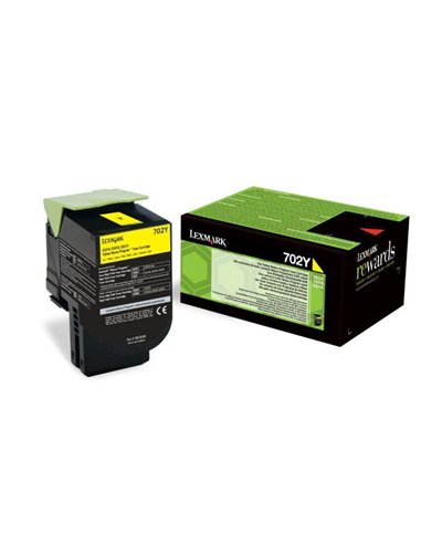 Toner Laser Lexmark 70C20Y0 Standard Yellow -1k Pgs