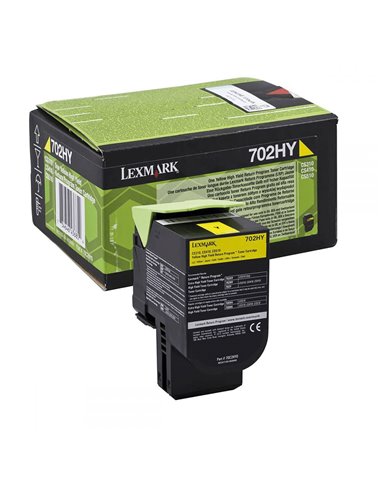 Toner Laser Lexmark 70C2HY0 High Yield Yellow -3k Pgs