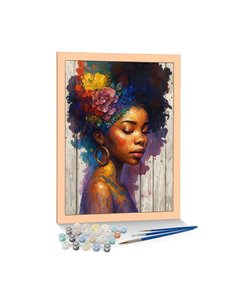 Ζωγραφική με αριθμούς σε καμβά γυναίκα 40x50εκ.