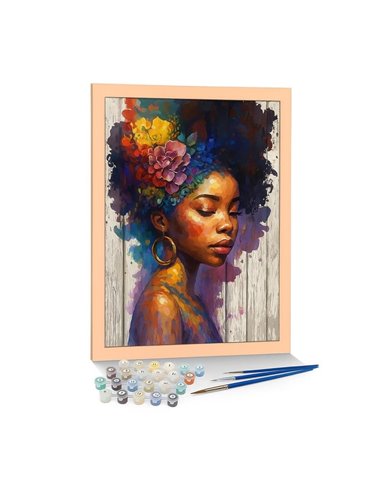 Ζωγραφική με αριθμούς σε καμβά γυναίκα 40x50εκ.