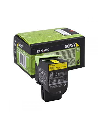 Toner Laser Lexmark 80C2SY0 Standar Yellow -2k Pgs