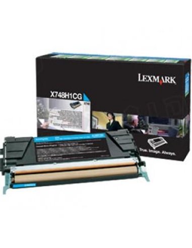 Toner Laser Lexmark X748H1CG High Yield Cyan -10k Pgs