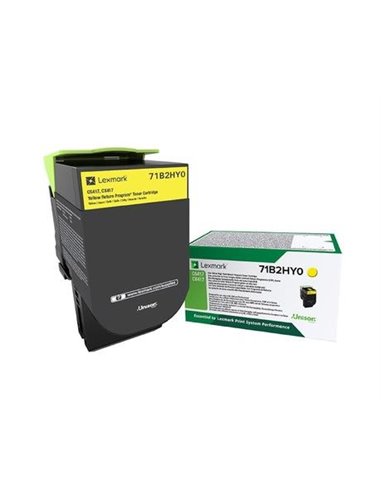 Toner Laser Lexmark 71B2HY0 High Yield Yellow -3.5k Pgs