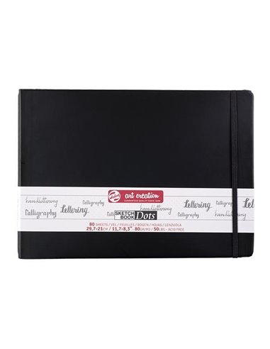 Talens Sketch book Dot μαύρο 80φυλ. 30x21εκ. 80 γρ.