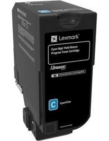 Toner Laser Lexmark 84C2HK0 High Yield Cyan -16k Pgs