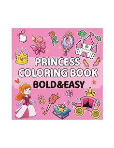 Colouring book Βιβλία χρωματισμού Πριγκίπισσα 21x21εκ., 44 φύλλα