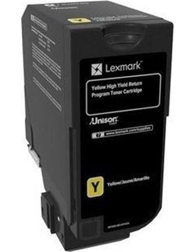 Toner Laser Lexmark 74C2HY0 High Yield Yellow -12k Pgs