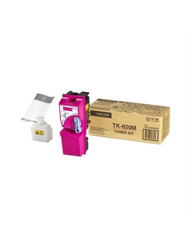 Toner Magenta Laser Kyocera TK820M - 7K Pgs