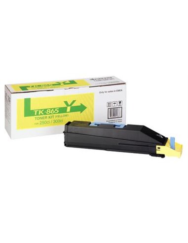 Toner Laser Kyocera Mita TK-865Y Yellow - 12K Pgs