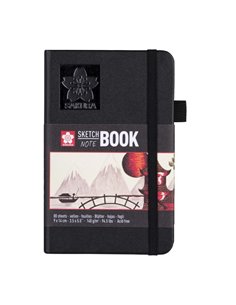 Sakura Sketch/note book μαύρο 80φυλ. 9x14εκ. με σαμουά χαρτί