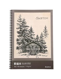 Comix μπλοκ σχεδίου, A4 (21x29,7 εκ.), 40 φύλλα,110γρ., χαρτί σαμουά