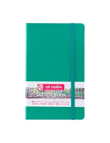Talens Sketch book πράσινο του δάσους 80φυλ. 13x21εκ. 140γρ.