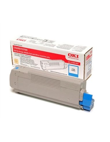 Toner Laser Oki 43381907 Cyan 2K Pgs