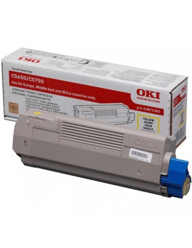 Toner Laser Oki 43872305 Yellow 2K Pgs