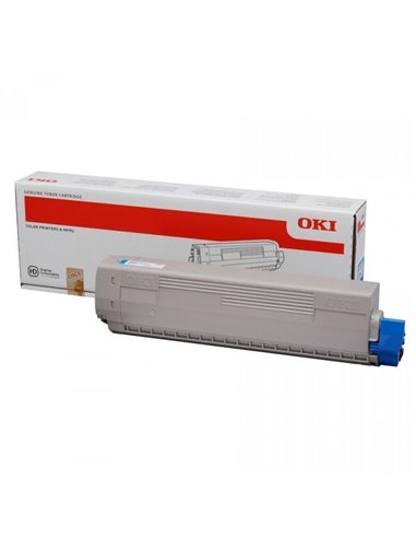 Toner Laser Oki 44059255 Cyan - 10K Pgs